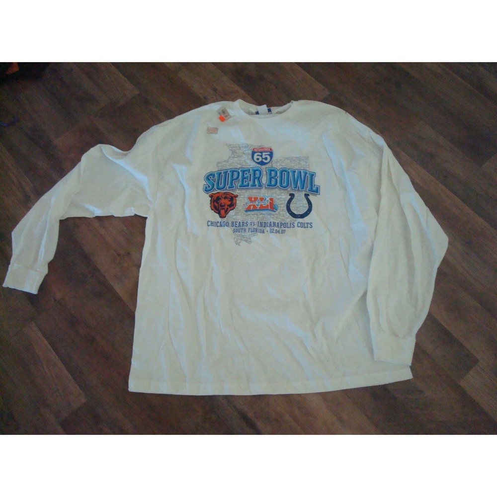 XK COLTS SUPER BOWL    NEW  SHIRT Y2K DEADSTOCK  VINTAGE ST5‎
